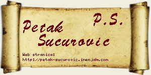 Petak Šućurović vizit kartica